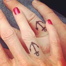 Wedding Rin Finger Anchor Tattoo Capa Yuzuk Parmagi Sevgili Dovmesi Yuzuk Parmagi Dovme Sevgililer