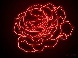 Neon Red Rose Wallpaper Red Aesthetic Neon Signs Neon
