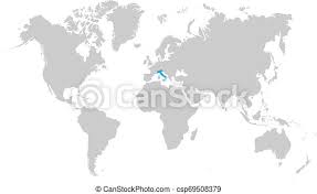 A person can make use of a blank printable map of italy pdf form to locate and visit these heritage sites if they want to go on tourism to italy. Italy Map Is Highlighted In Blue On The World Map The Map Of Italy Is Highlighted In Blue On The World Map Canstock