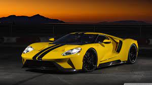 Ford Gt Yellow Ultra Hd Desktop Background Wallpaper For 4k Uhd Tv Widescreen Ultrawide Desktop Laptop Multi Display Dual Monitor Tablet Smartphone