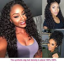 Long green wavy synthetic lace front wigs best synthetic wig for women green cosplay wig green lace front wig. Giannay Hair Deep Curly Synthetic Lace Front Wigs Part Handmade Glueless Long Wig High Temperature Curly Human Hair Wig Human Hair Wigs Full Lace Wig Glueless
