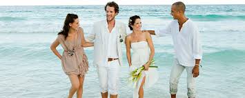 Especially if it is a daytime event as you will be more confused as to what colors will look appropriate. Beach Wedding Attire Wedding Tropics