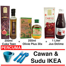 100% asli dan diiktiraf organik oleh usda. Set Olive Plus 30x Cuka Teen Dan Jus Delima Olive House
