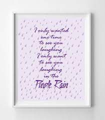Purple Rain Prince 8x10 Wall Art Instant Download Purple Rain Lyric Prints Prince Purple Rain