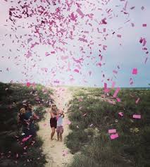 60cm Gender Reveal Confetti Popper Pair Precious Previews 3d Ultrasound Brisbane