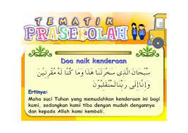 Kenderaan boleh digerakkan oleh kuasa haiwan. Doa Naik Kenderaan
