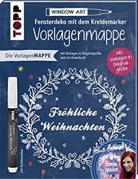 Vorlagenmappe Fensterdeko Kreidemarker Zvab