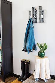 9 designs for a diy coat rack as we enter the season of sleet, rain, snow, and ice, winter coats can quickly clutter halls and mudrooms. Cityscape Coat Rack Diy Diy Coat Rack Decor Diy Coat