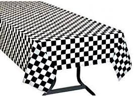 Amazon Com Pack Of 3 Black White Checkered Flag Table Cover Party Favor Checkered Tablecloth D Checkered Tablecloth Black And White Tablecloth Table Covers