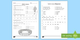 Este vorba despre 7 simboluri grafice i, v, x, l, c, d și m, care reprezintă respectiv numerele 1, 5, 10, 50, 100, 500 și 1.000. Cifrele Romane FiÈÄ De Lucru Teacher Made