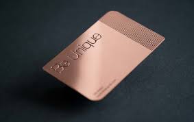 Black metal business cards used in realtor and saloon: Top 10 Metal Business Cards To Inspire Your Next Project Print Peppermint