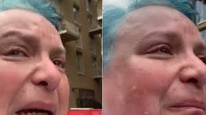 Marathon runner becomes distressed as event organisers pack up