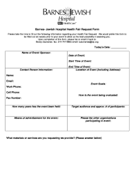 Barnes jewish hospital and medical center in st louis missouri has established a rich tradition of medical excellence and exceptional health care. Barnes Jewish Hospital Health Fair Fill Online Printable Fillable Blank Pdffiller