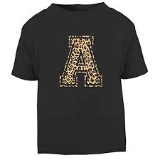 Maybe you would like to learn more about one of these? Custom Leopard Letter T Shirt Top Mens Womens Kids Initial Name Buy Online In Andorra At Andorra Desertcart Com Productid 89319917