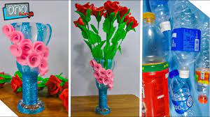 Dimanfaatkan untuk dijadikan pot kecil juga kok. Vas Bunga Botol Plastik Yang Mudah Di Buat Di Rumah Diy Plastic Bottle Youtube