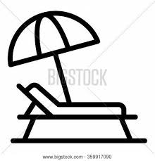 Beach Chair Icon Vector Photo Free Trial Bigstock