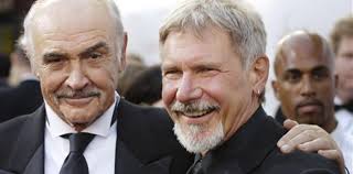 Harrison Ford mit den Bond-Darstellern Sean Connery, Daniel Craig und  Timothy Dalton. Er drehte jedoch nie einen Film oder eine Fernsehsendung  mit Pierce Brosnan oder Roger Moore. : r/JamesBond