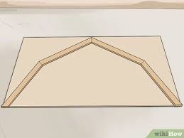 A gable roof has only two rafter or truss chord angles, a top cut at the peak and a bottom cut at the walls. How To Build A Gambrel Roof 15 Steps With Pictures Wikihow