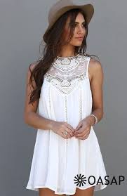 The Lace Paneled A Line Tank Dress Allows You To Get More
