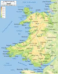 Le pays de galles en un clin d'oeil. Carte Du Pays De Galles Club Des Voyages