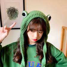 Men's funny knit cap funny hand knit woolen hat cosply rasta cap black + brown. Buy Pinxuan Warmer Outdoors Knitted Cute Cartoon Crochet Frog Hat Beanie Hats Knitted Caps Ear Protective Green Online In Turkey B08nsv671f