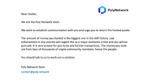 Открыть страницу «poly network offical» на facebook. 6dgtde0j1ax8sm