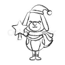 Hi everyone today i am going to show you how to draw a funny cartoon christmas dog!! Christmas Cute Dog Cartoon Icon Vector Stock Vector Colourbox