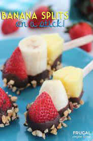 Banana Split Sticks Dessert On A Stick Recipe Easy Snacks Fun Snacks For Kids Dessert Recipes