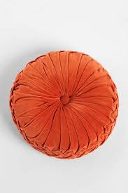 This invigorating hue inspires creativity and enthusiasm, which is perfect for the home. Round Pintuck Pillow Contemporary Decorative Pillows Contemporary Pillows Orange Pillows