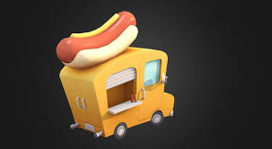 Hot Dog Truck By Lex S 3d Model Model Toy Car 3d Model