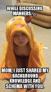 Schema Background Knowledge Knowledge Memes