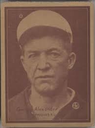 Grover Alexander 1920 W516 Strip Card