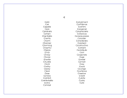 An efficient and simple word unscrambler. A To Z Of Positive Words