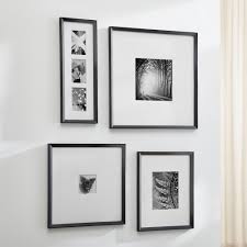 Icon Black Frame Gallery Set Of 4 Reviews Crate And Barrel Frames On Wall Picture Frame Wall Wall Frames
