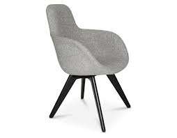 Modern design for the home. Scoop High Back Chair With Wood Legs Hivemodern Com