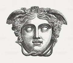 Head Of Medusa Figure Of The Greek Mythology Published 1880 Illustration Id535460904 1024 886 Sketches Drawings Art Tattoo Medusa tattoo drawing in 2019. pinterest
