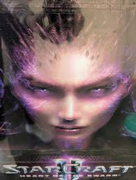Starcraft II Heart of the Swarm Print On Canvas Art 19 x 27.5 Authentic  Blizzard