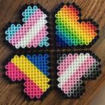 Perler Bead Rainbow Creations