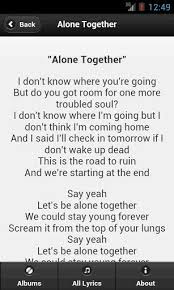 Alone Together Fall Out Boy Fall Out Boy Lyrics Heart Warming Quotes Lyrics