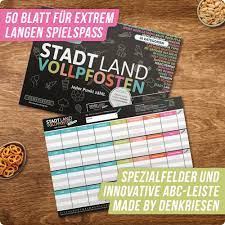 Stadt land fluss variante zum kostenlosen download. Denkriesen Stadt Land Vollpfosten Junior Edition Fur Kinder Un 12 90