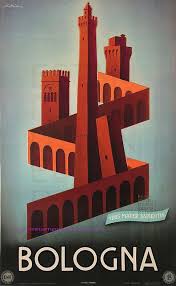 Adriani 1947 Bologna 60 5x99 Enit Vintage Travel Posters Vintage Posters Vintage Italian Posters
