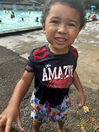 This kid loves the water ❤️❤️ (I Love spider-man 😂)