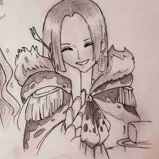 Boa Hancock One Piece Medium Pencil Unipin My Drawings Drawings Art