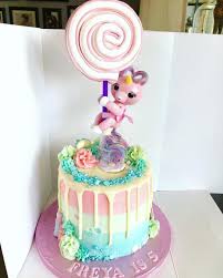 Birthday Cake Similar Foods A Fingerling Inspired Cake For A Gorgeous Little Girl Who Has Just Now Become A Big Sister To Twin Girls Twin Birthday Cakes Cheetah Cakes Birthday Cake Girls