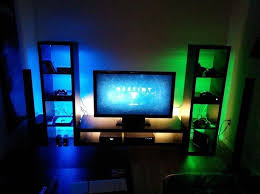 1300 Xbox Gaming Set Up Lights Not Included Boys Game Room Gamer Room Gamer Room Diy
