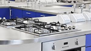 A trend began in the 1940s in the united states to equip the kitchen with electrified small and large kitchen appliances such as blenders, toasters, and later also microwave ovens. Stainless Steel Fabrication Bespoke Metal Worktops Sinks And More