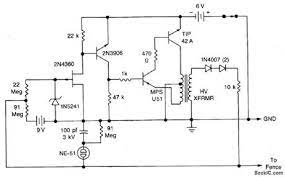 A dc oscillator stage, an intermediate 12 to 230 volts. Electric Fence Energizer Circuit Diagram 12v Best Image Wallpaper