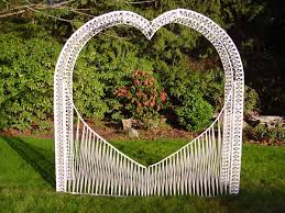 Basically the same as the second option except that it's a. Rent A White Wicker Heart Arch For Your Wedding At All Seasons Rent All