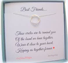 Best Friend Gift Bridesmaid Gift Friendship Poem Circles Etsy In 2021 Birthday Gifts For Best Friend Friend Necklaces Birthday Message For Friend