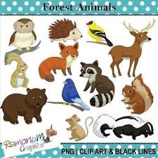 Forest Animals Clip Art Wood Animal Animals Forest Animals